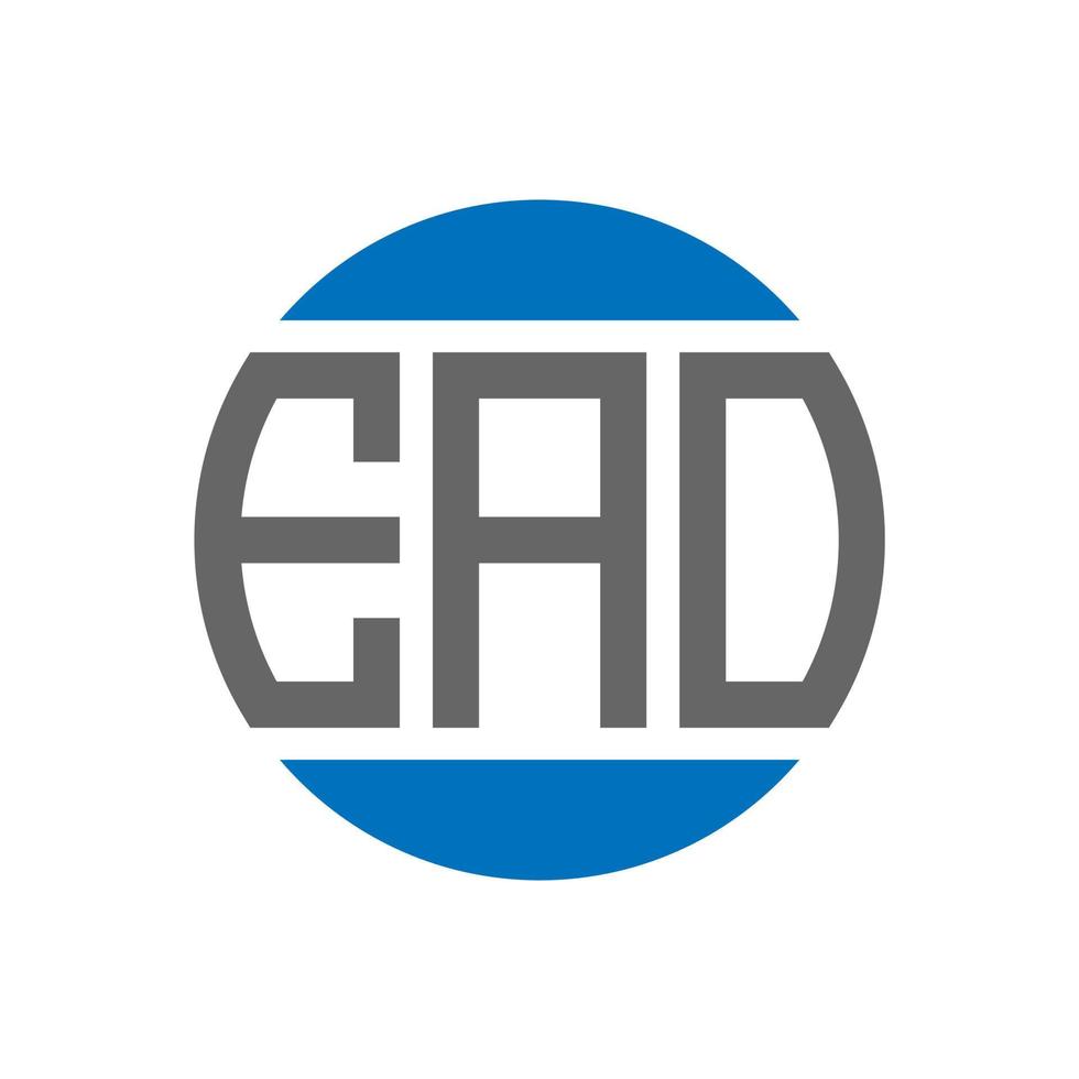 EAO letter logo design on white background. EAO creative initials circle logo concept. EAO letter design. vector