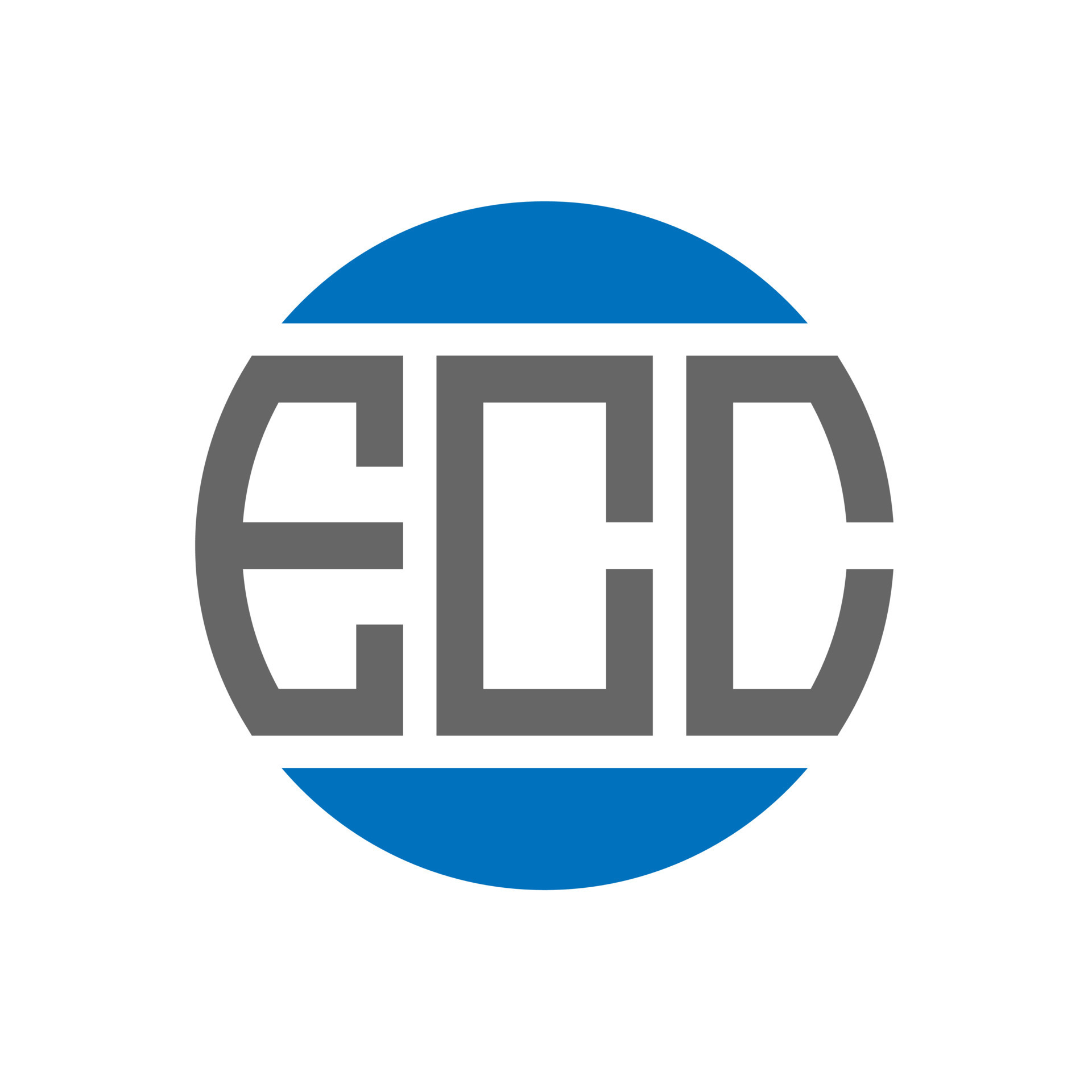 diseño de logotipo de letra ecc sobre fondo blanco concepto de