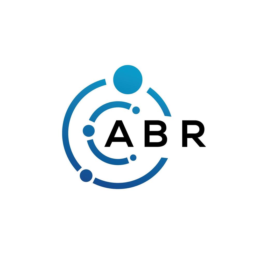 diseño de logotipo de letra abr sobre fondo negro. concepto de logotipo de letra de iniciales creativas abr. diseño de letras abr. vector