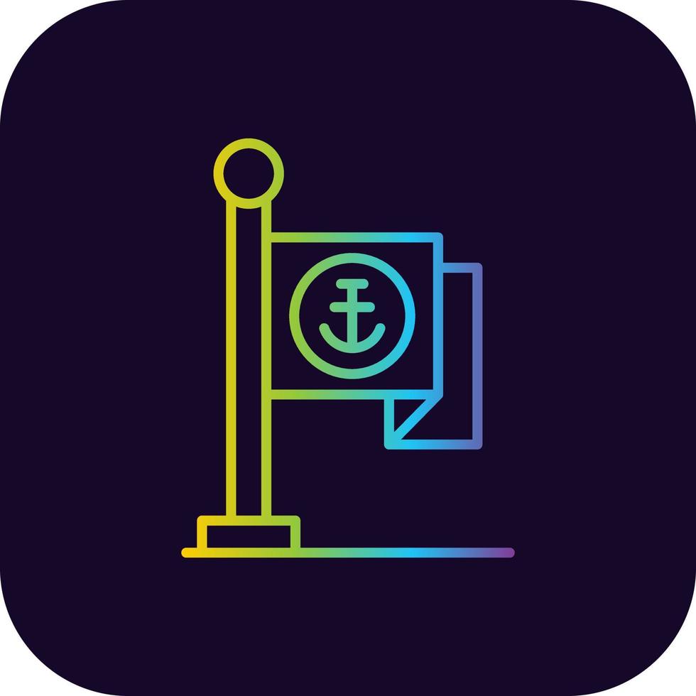 Flag Creative Icon Design vector