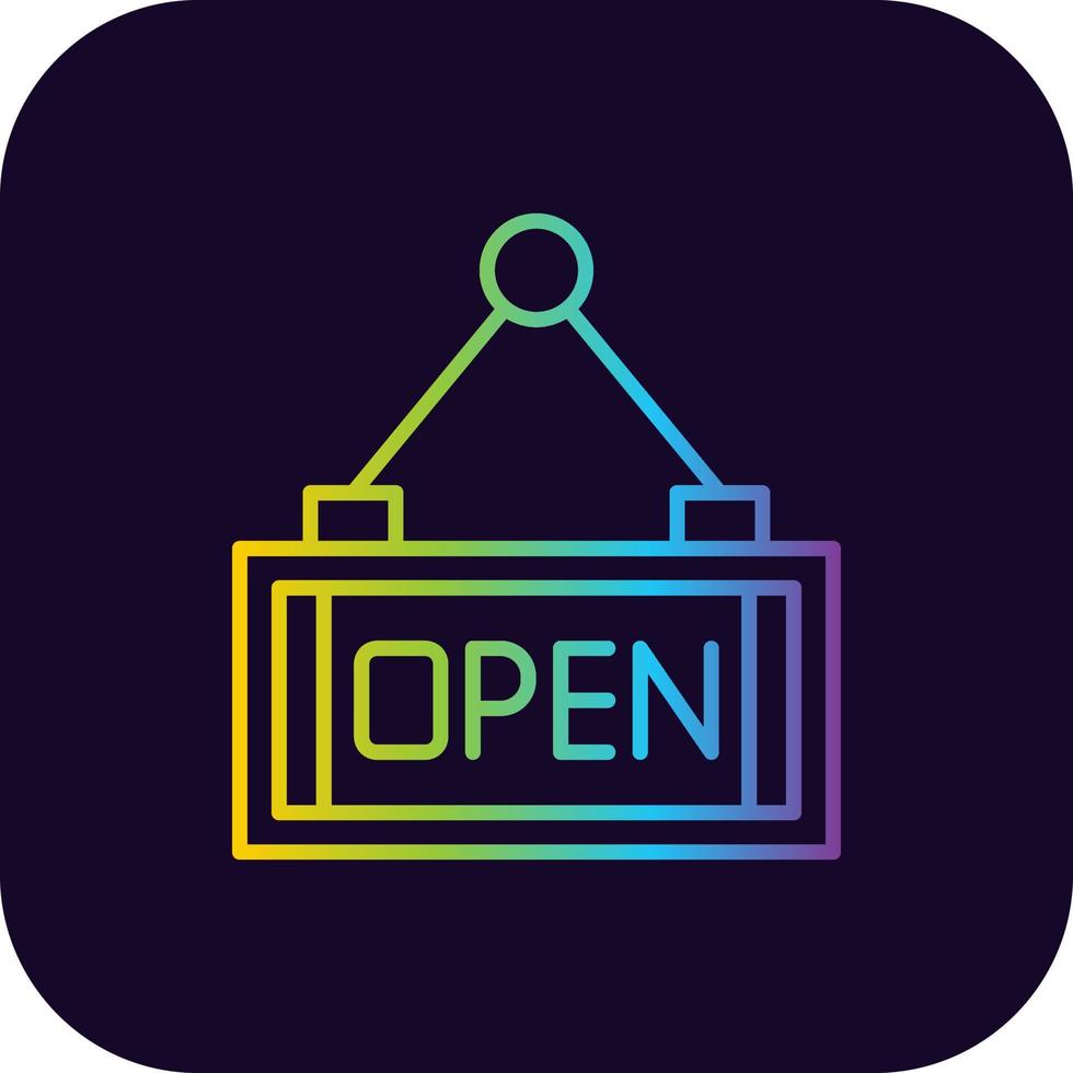 Open Creative Icon Design vector