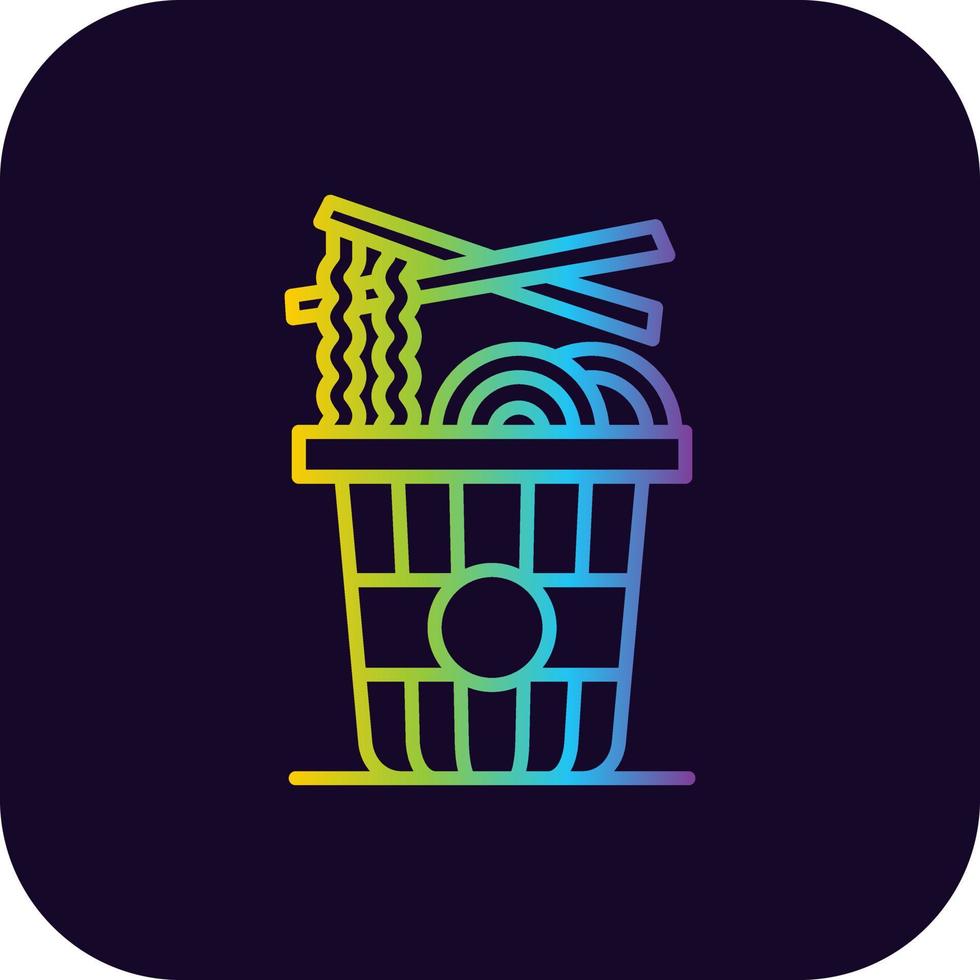Noodles Creative Icon Design vector
