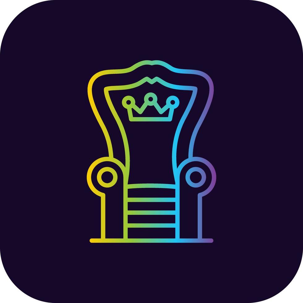 Throne Creative Icon Design vector