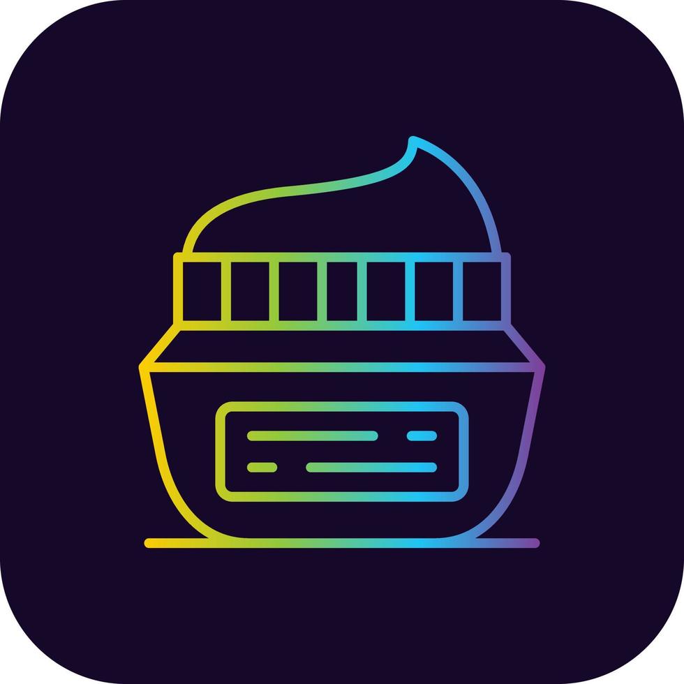Face Cream Creative Icon Design vector