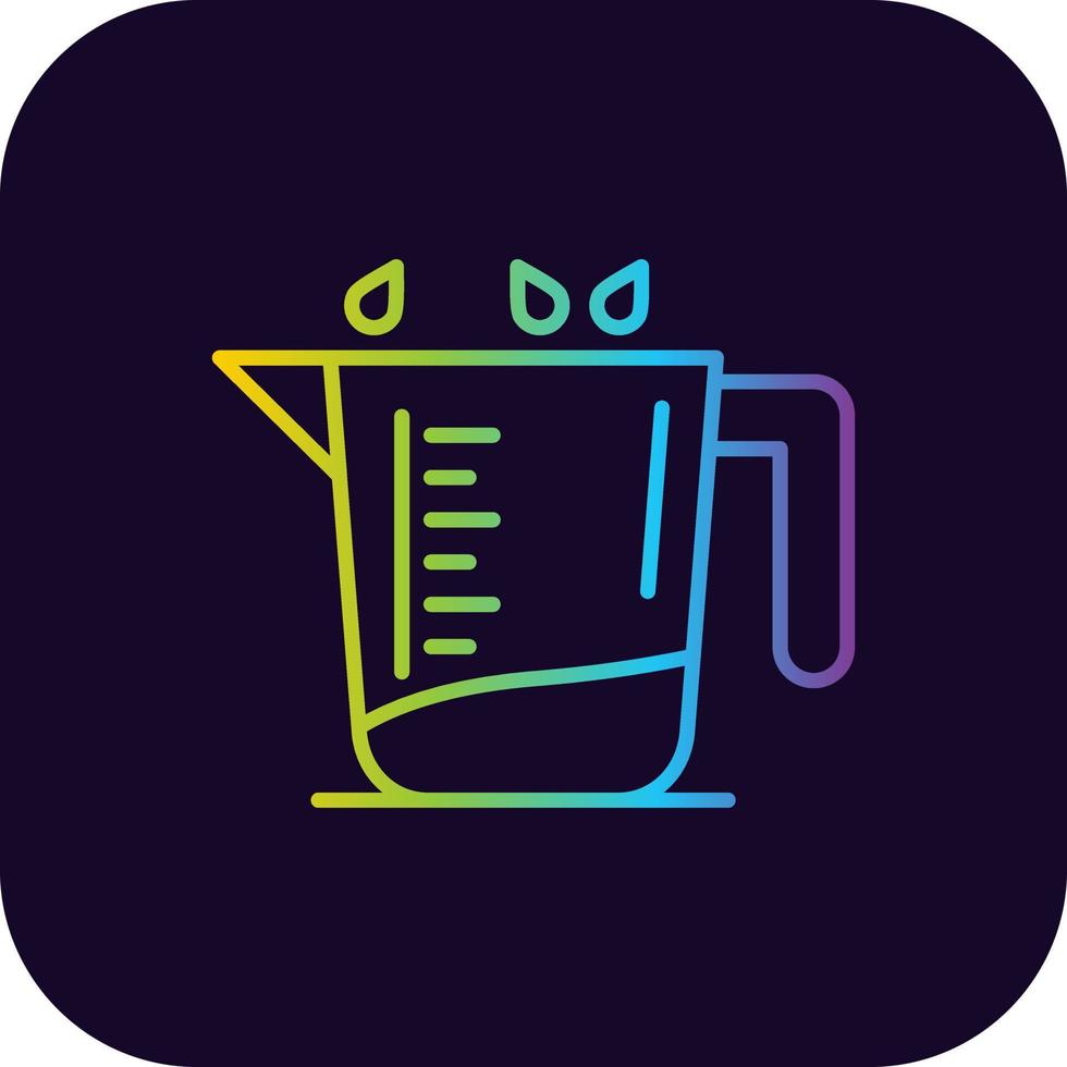 Measuring Glass Creative Icon Design vector
