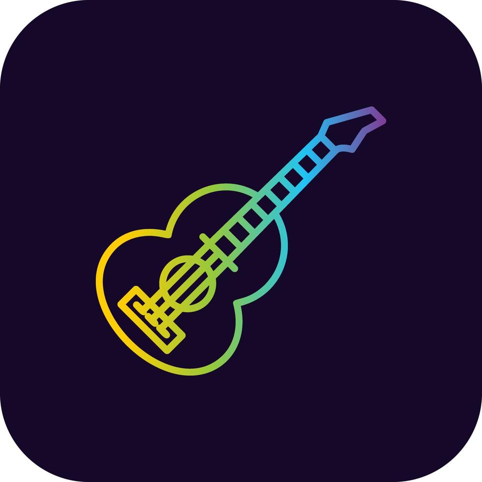 Guitar Creative Icon Design vector