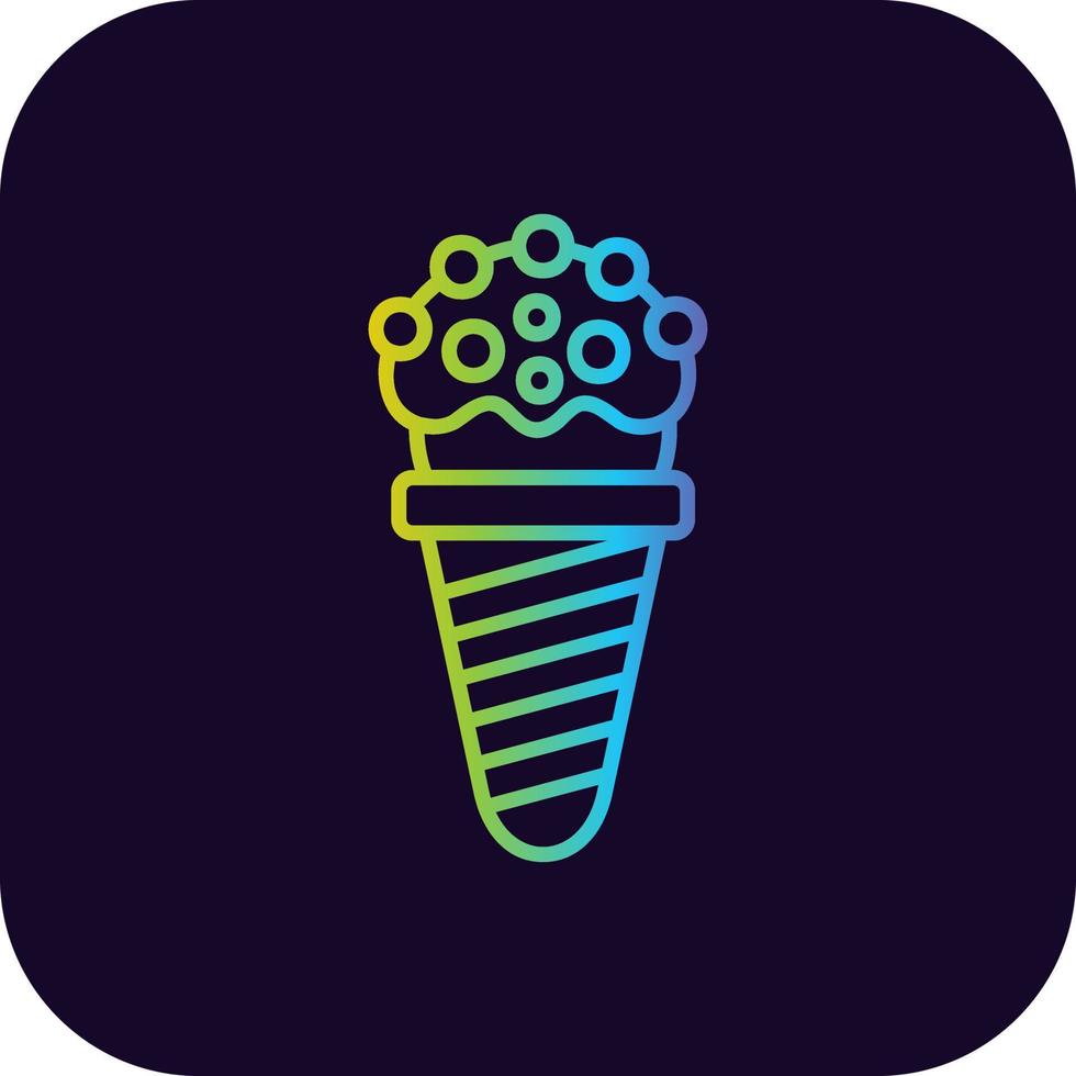 diseño de icono creativo de cono de helado vector