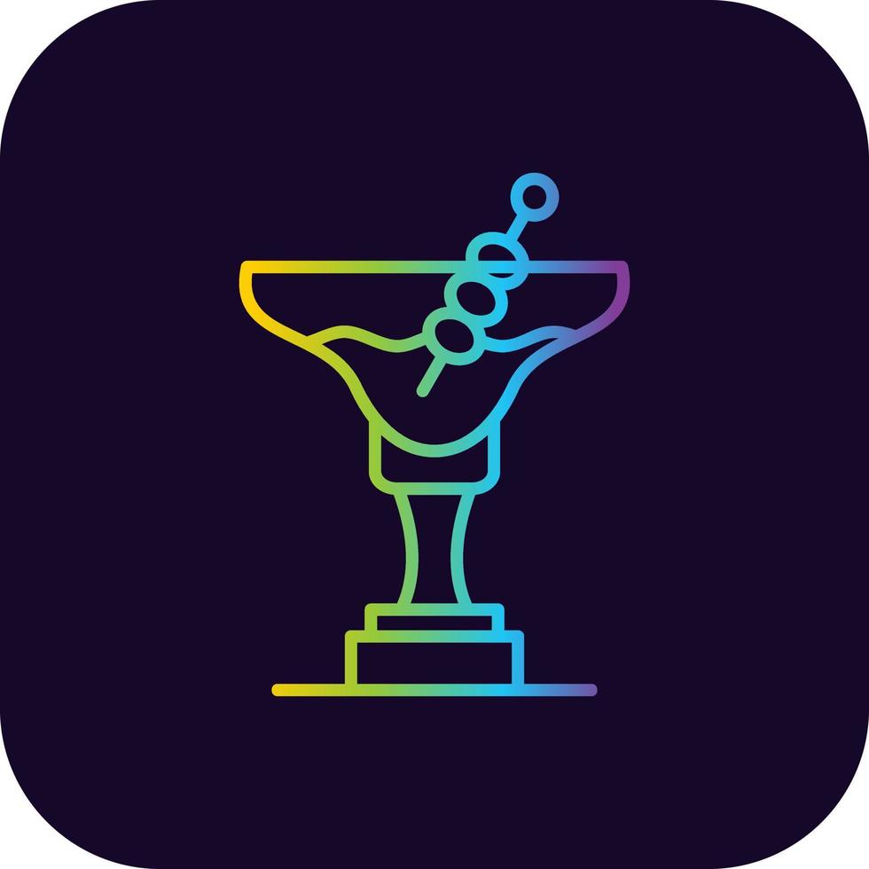 diseño de icono creativo de martini vector