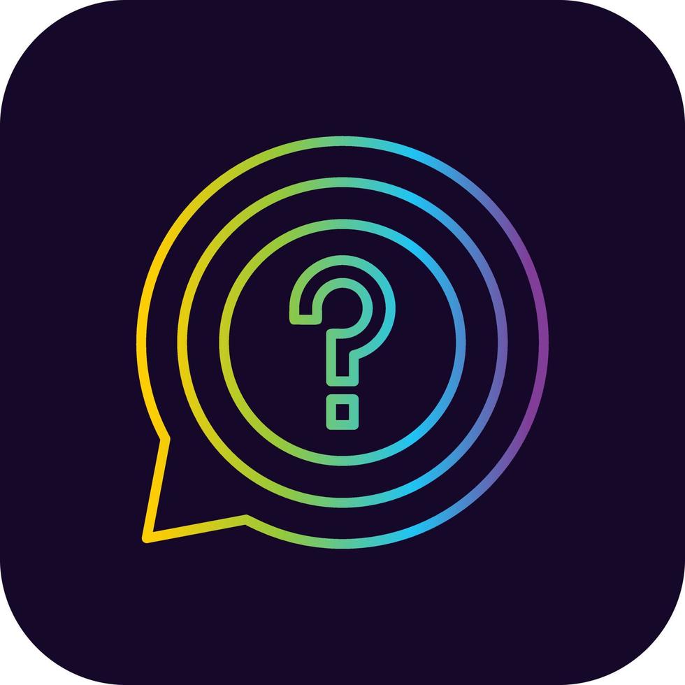 Question Creative Icon Design vector