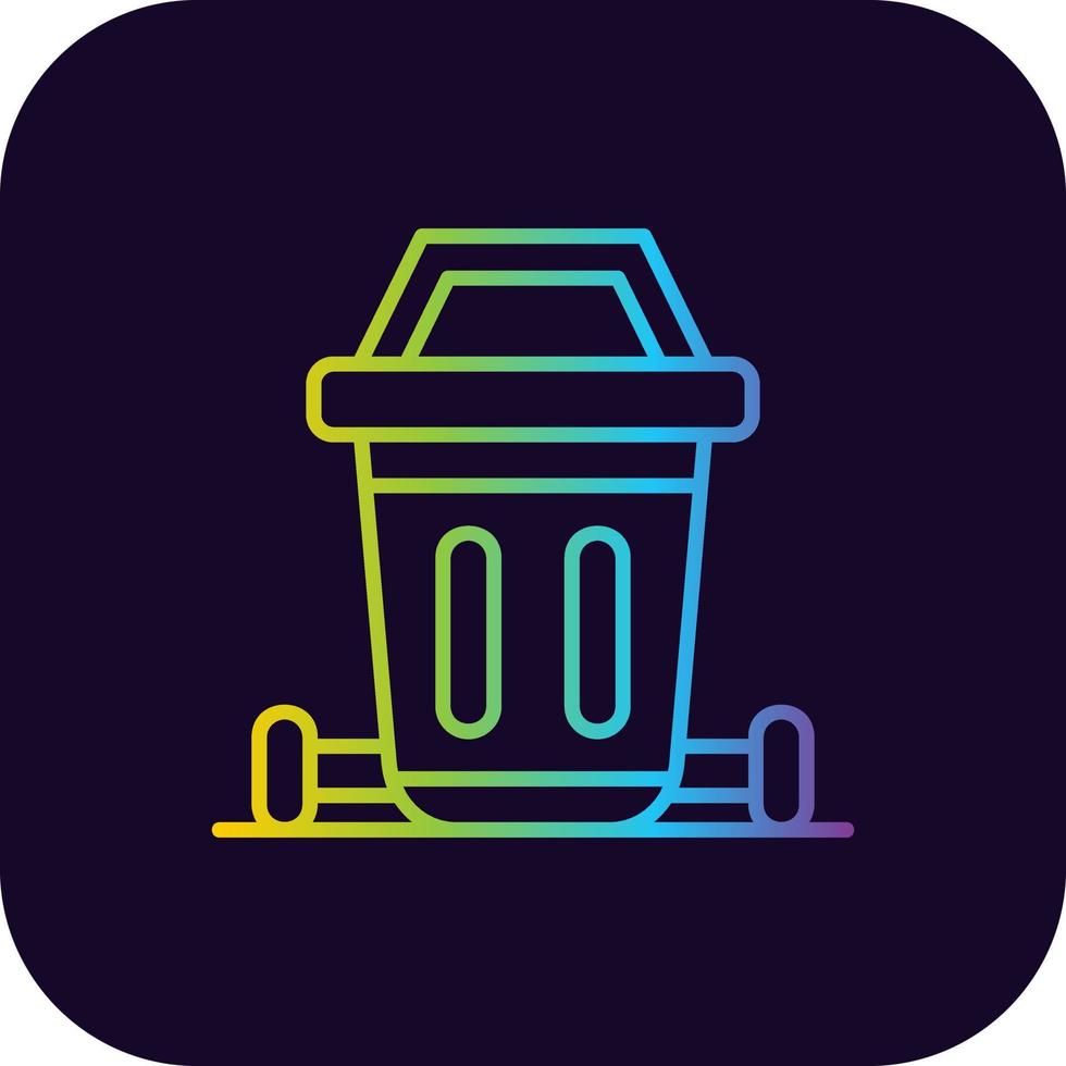 Dustbin Creative Icon Design vector