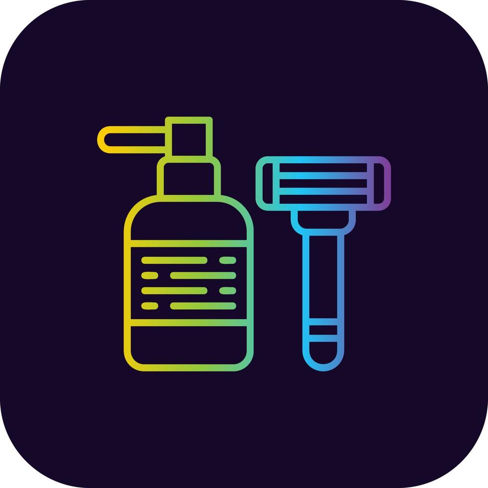 Shaving Creative Icon Design vector