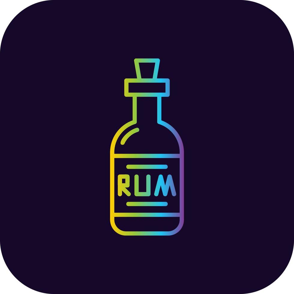 Rum Creative Icon Design vector