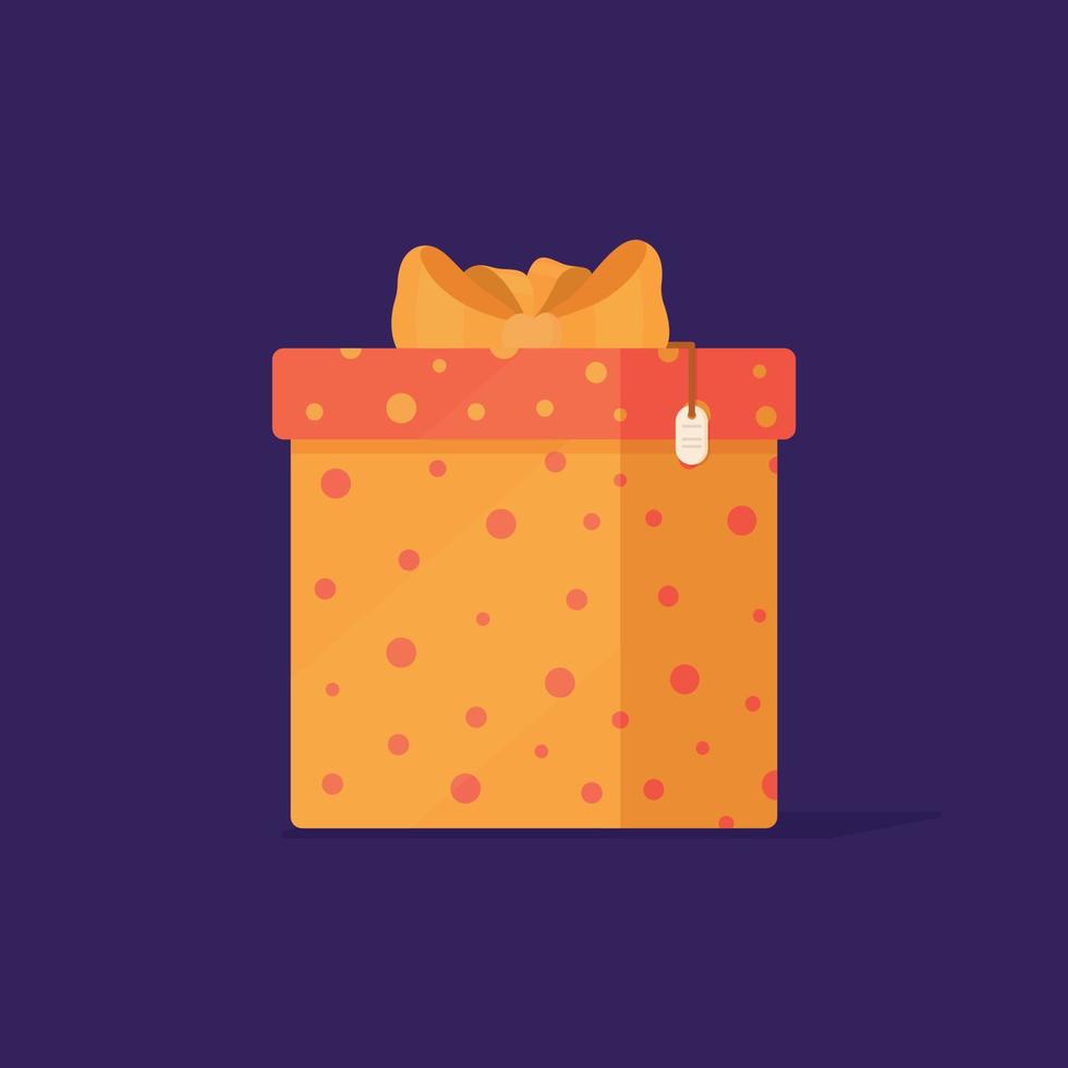 ilustración vectorial de un regalo de navidad. regalo de navidad envuelto. vector