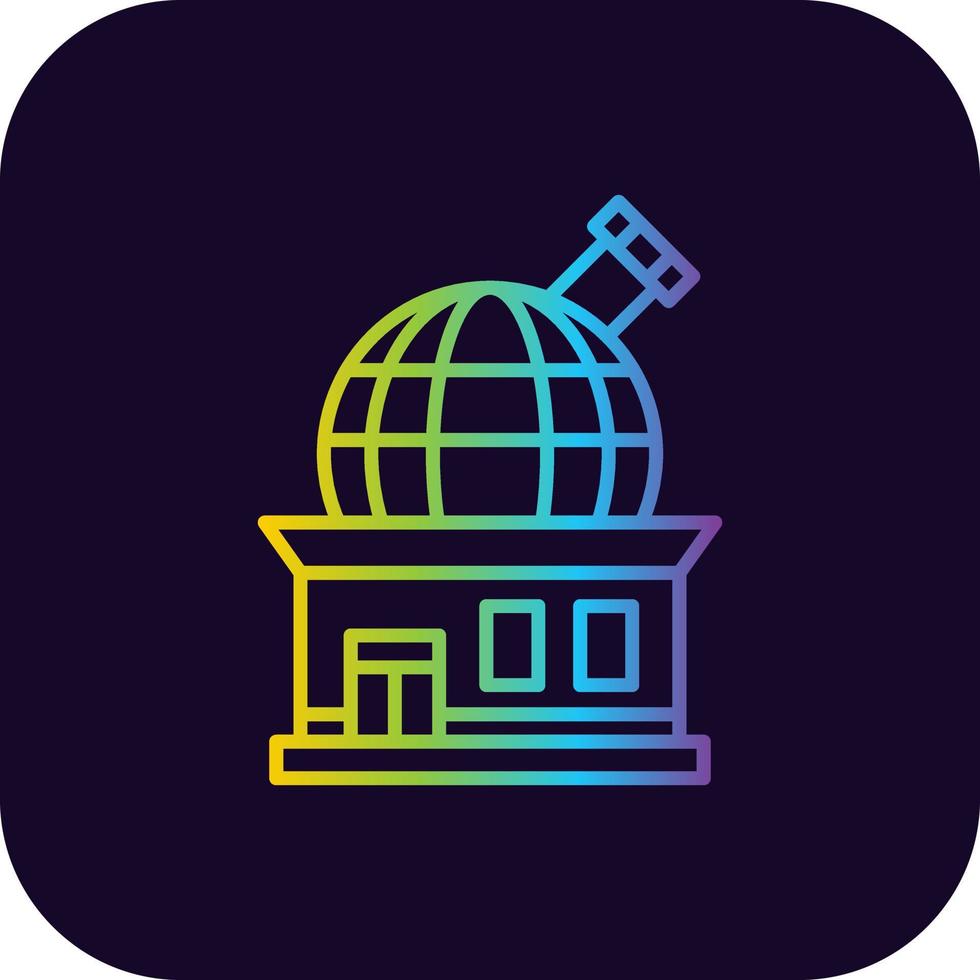 Observatory Creative Icon Design vector