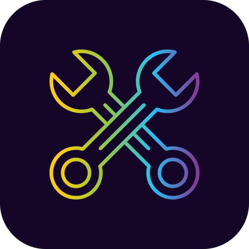 Key Mechanic Creative Icon Design vector