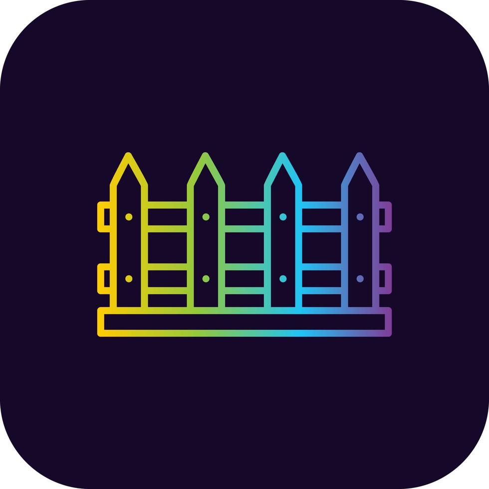 Fence Creative Icon Design vector