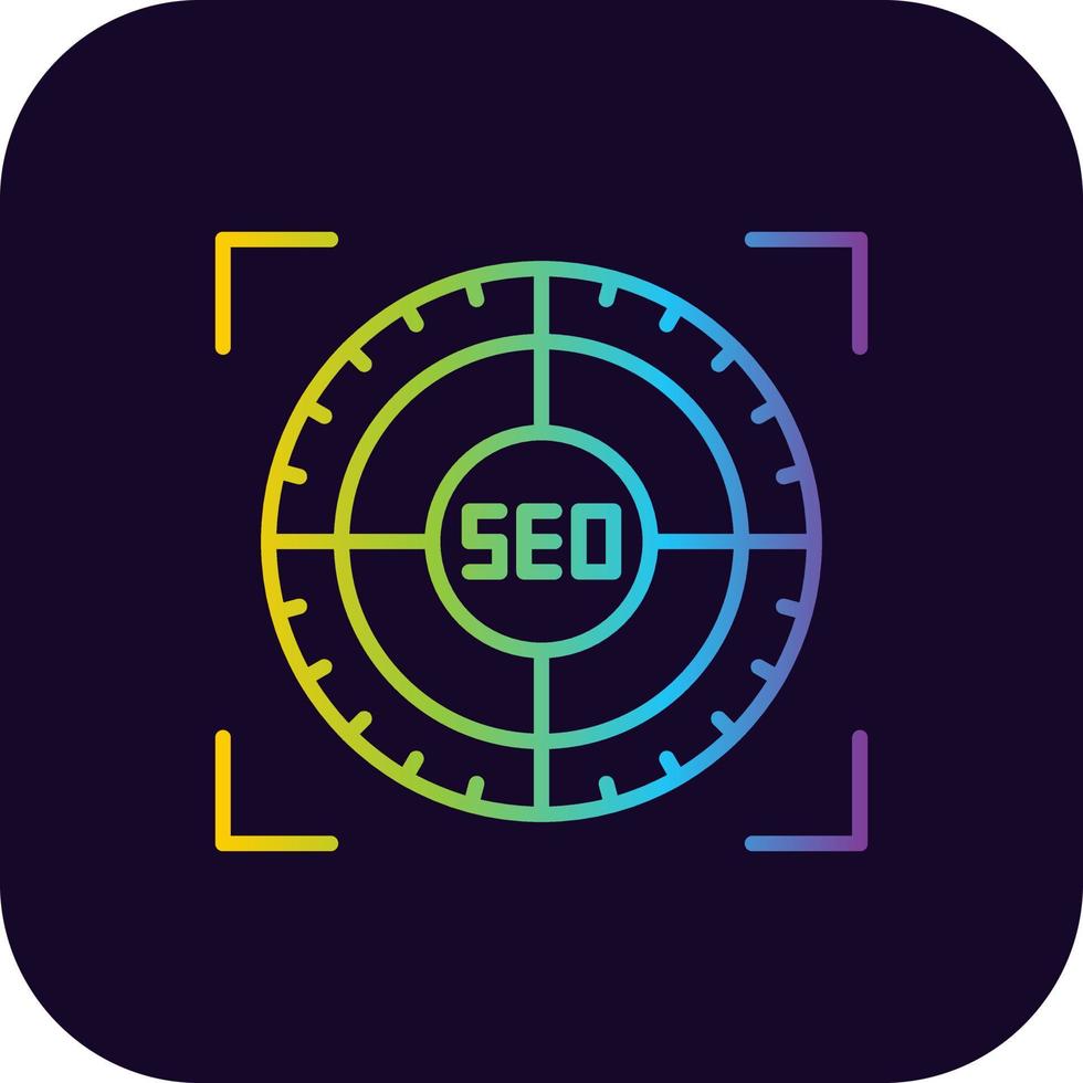 diseño de icono creativo seo vector