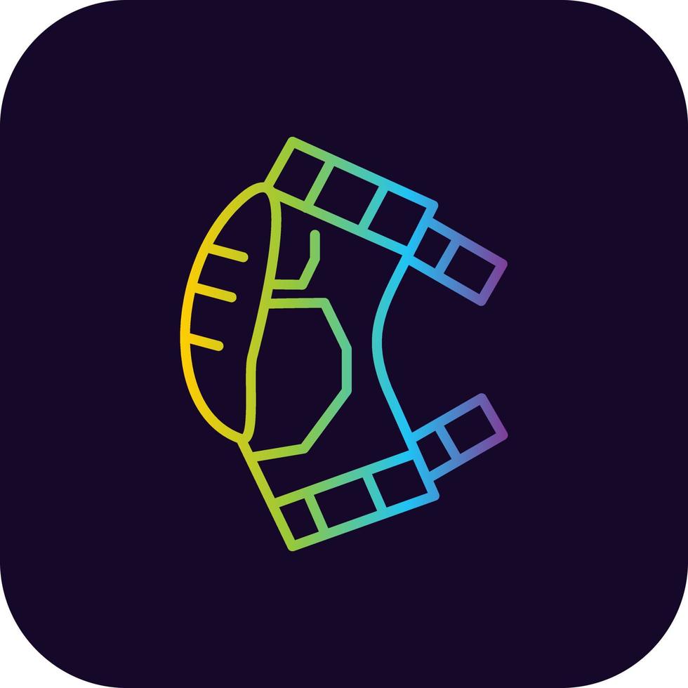 Kneepad Creative Icon Design vector