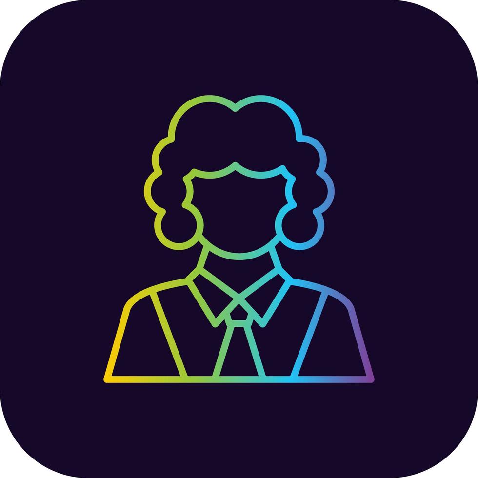 Judge Creative Icon Design vector