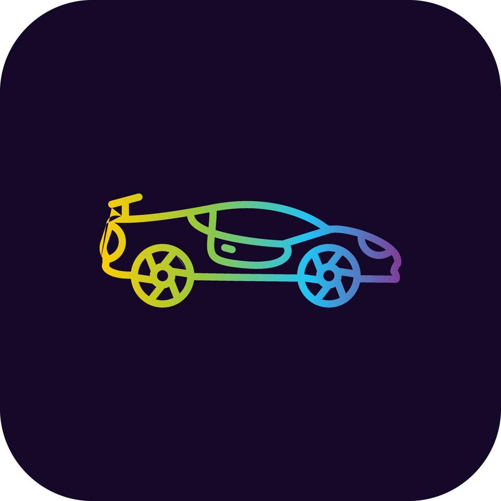 Super Car Creative Icon Design vector