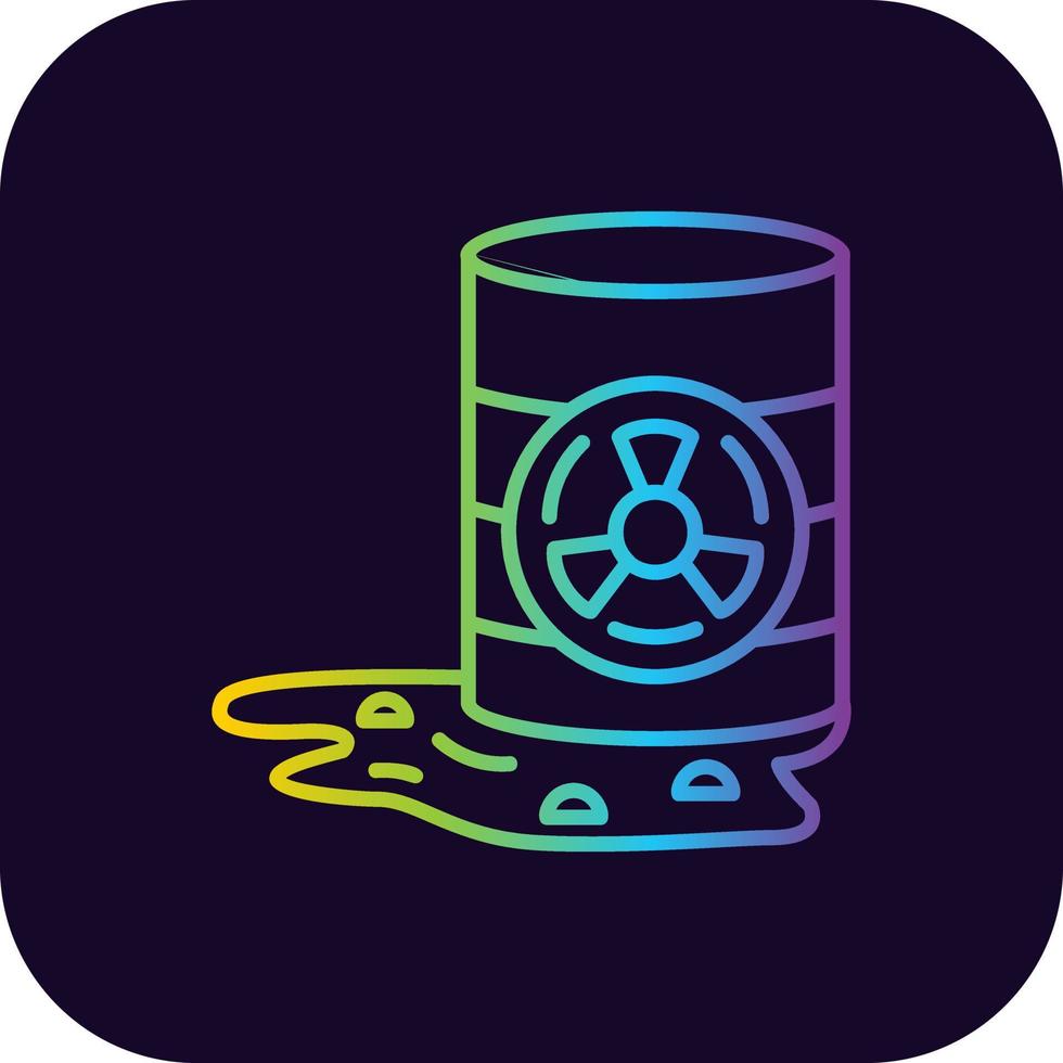 Toxic Waste Creative Icon Design vector