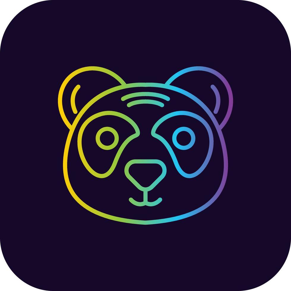 Panda Creative Icon Design vector