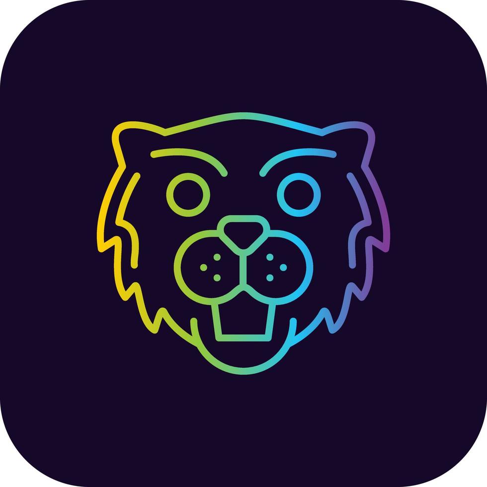 Beaver Creative Icon Design vector