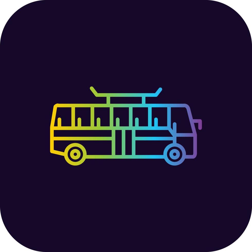Bus Creative Icon Design vector