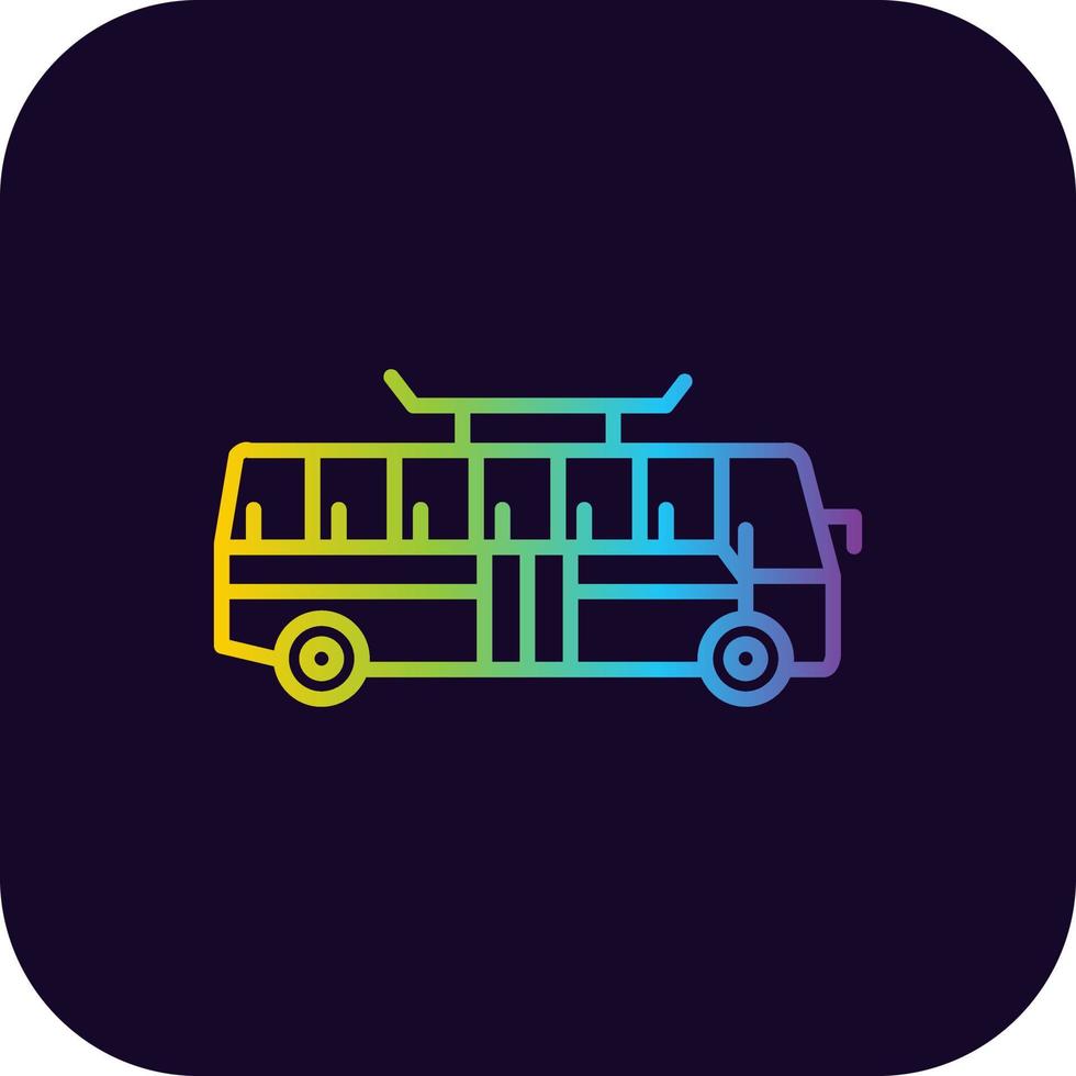 diseño de icono creativo de autobús vector