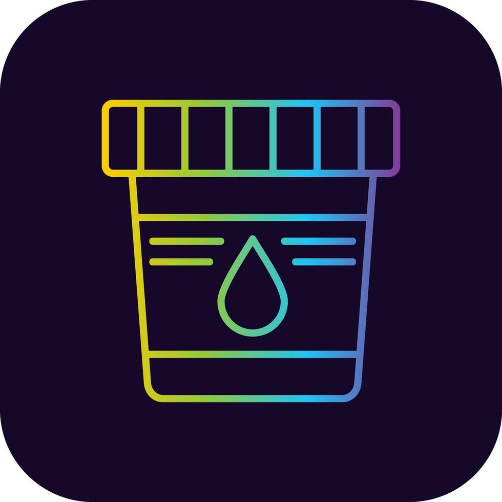 Urine Sample Creative Icon Design vector