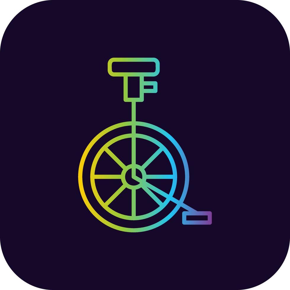 Unicycle Creative Icon Design vector