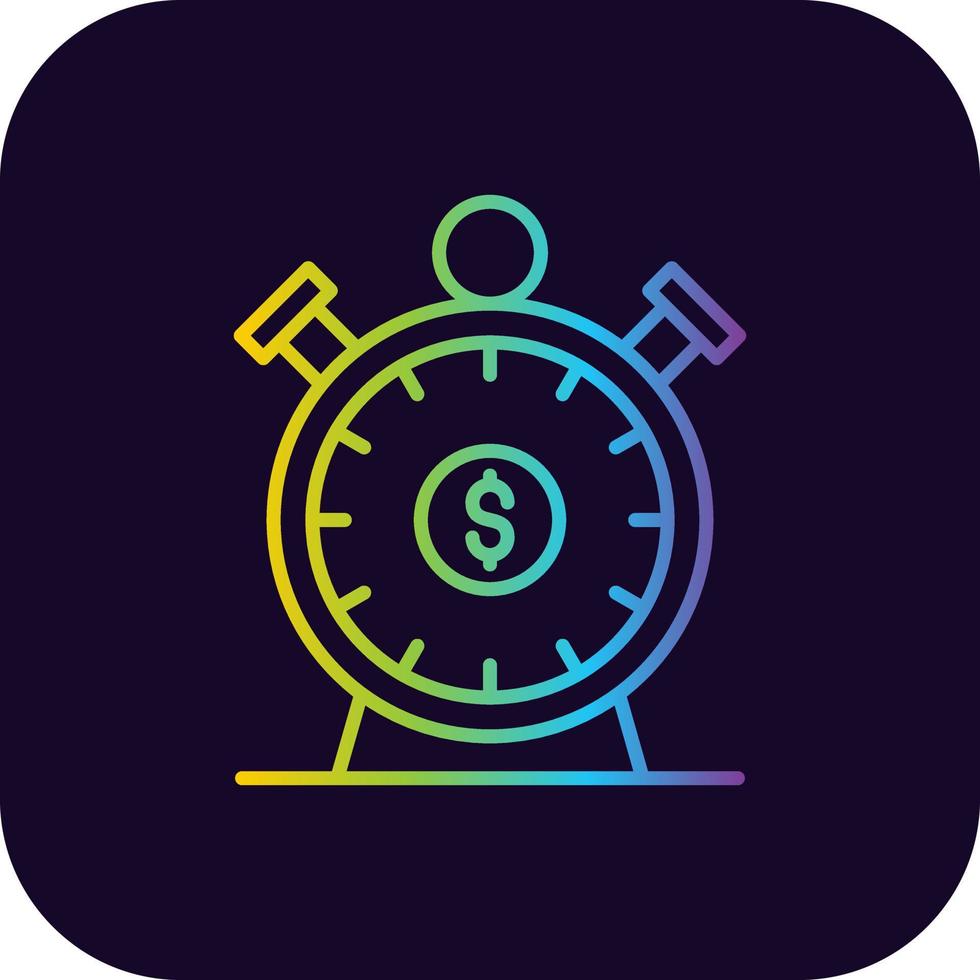 Money Hour Creative Icon Design vector