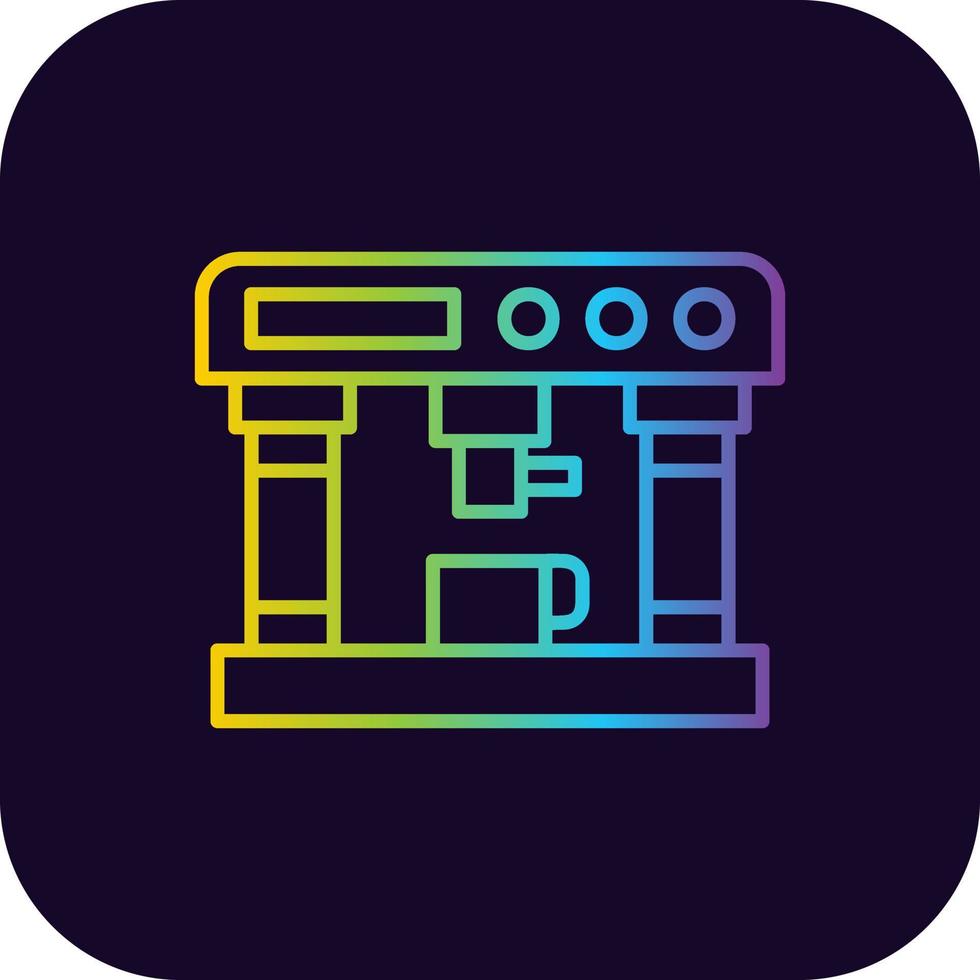 Coffee Maker Creative Icon Design vector