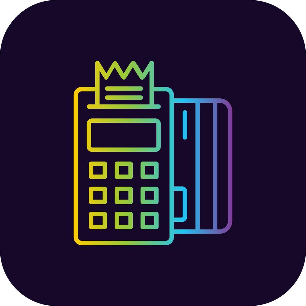 Pos Terminal Creative Icon Design vector