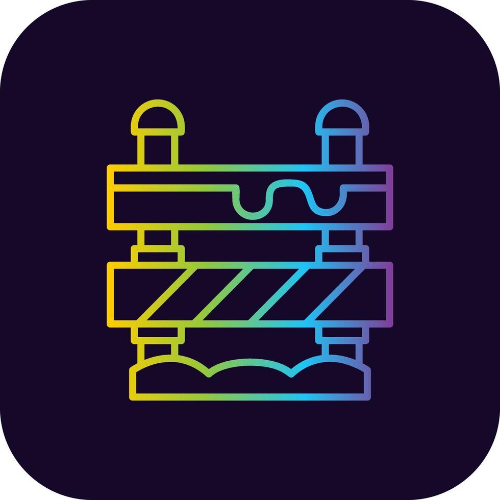 Road Block Creative Icon Design vector