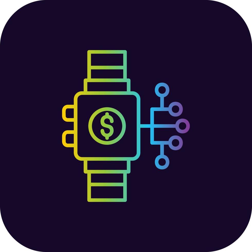 diseño de icono creativo de reloj inteligente vector