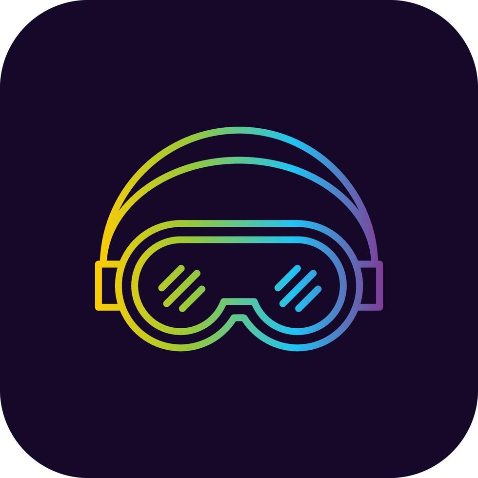 Ski Goggles Creative Icon Design vector