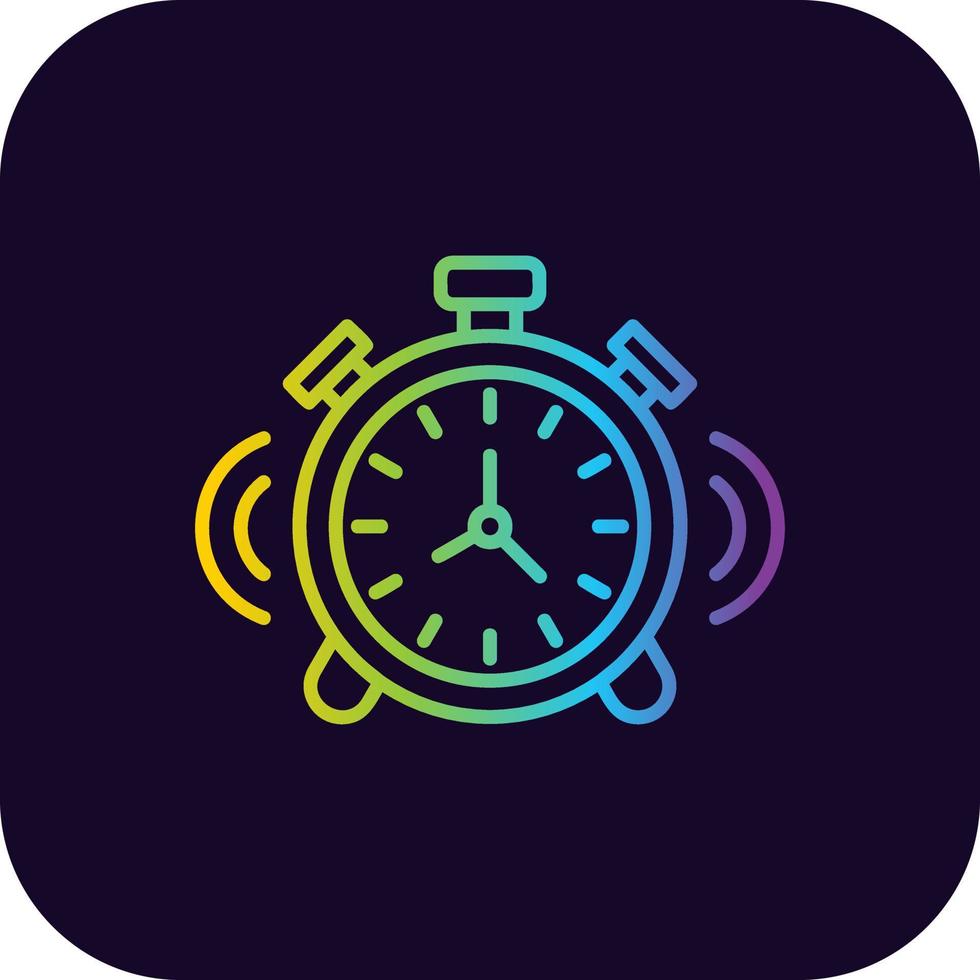 Alarm Clock Creative Icon Design vector