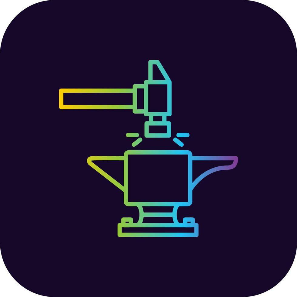 Anvil Creative Icon Design vector