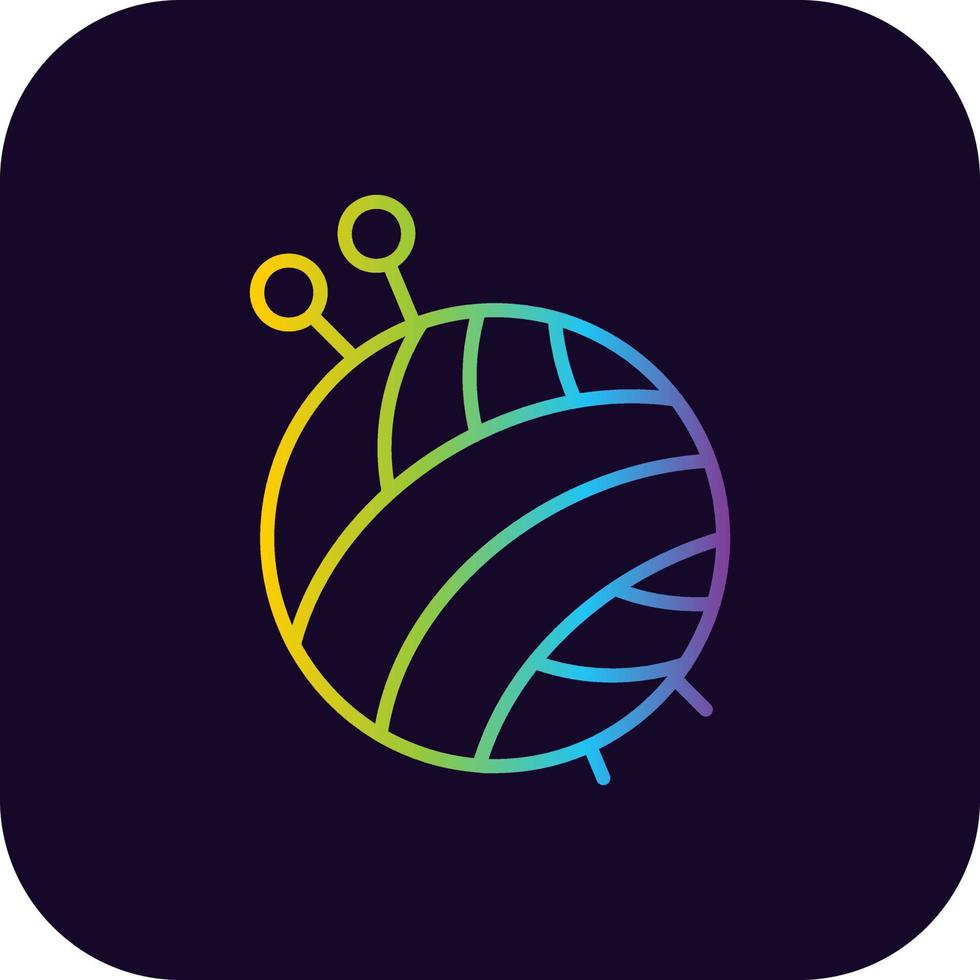 Yarn Creative Icon Design vector