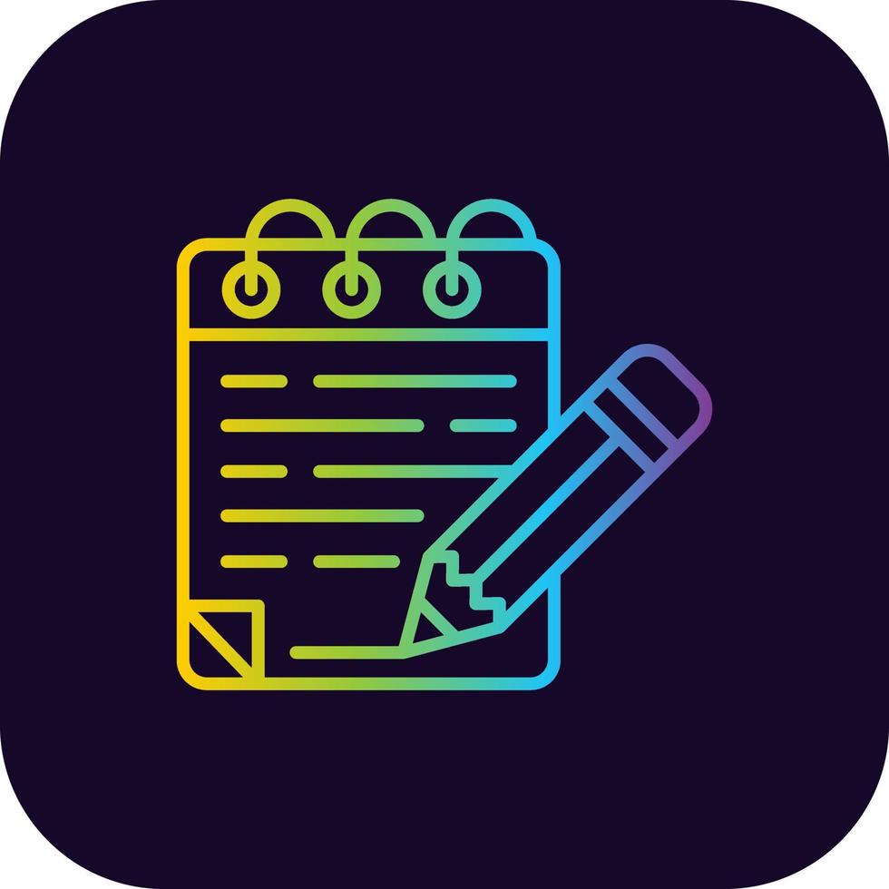 Notepad Creative Icon Design vector