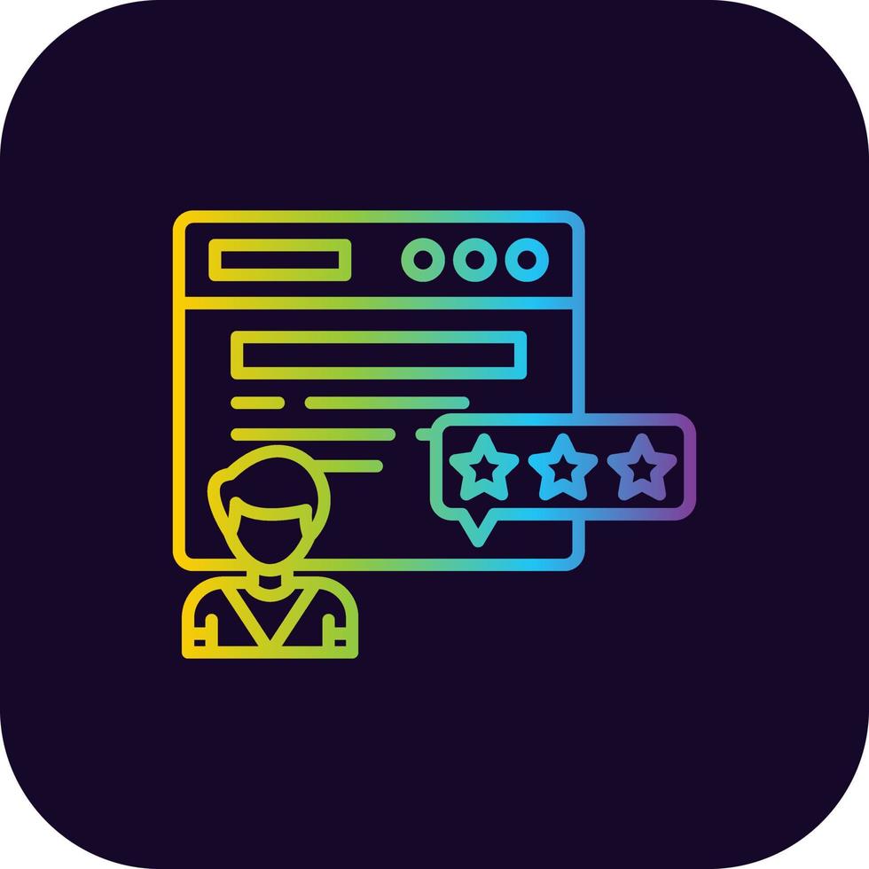 Review Creative Icon Design vector
