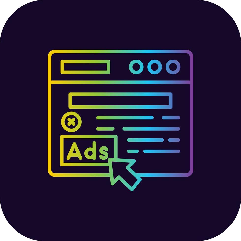 Advertising Creative Icon Design vector