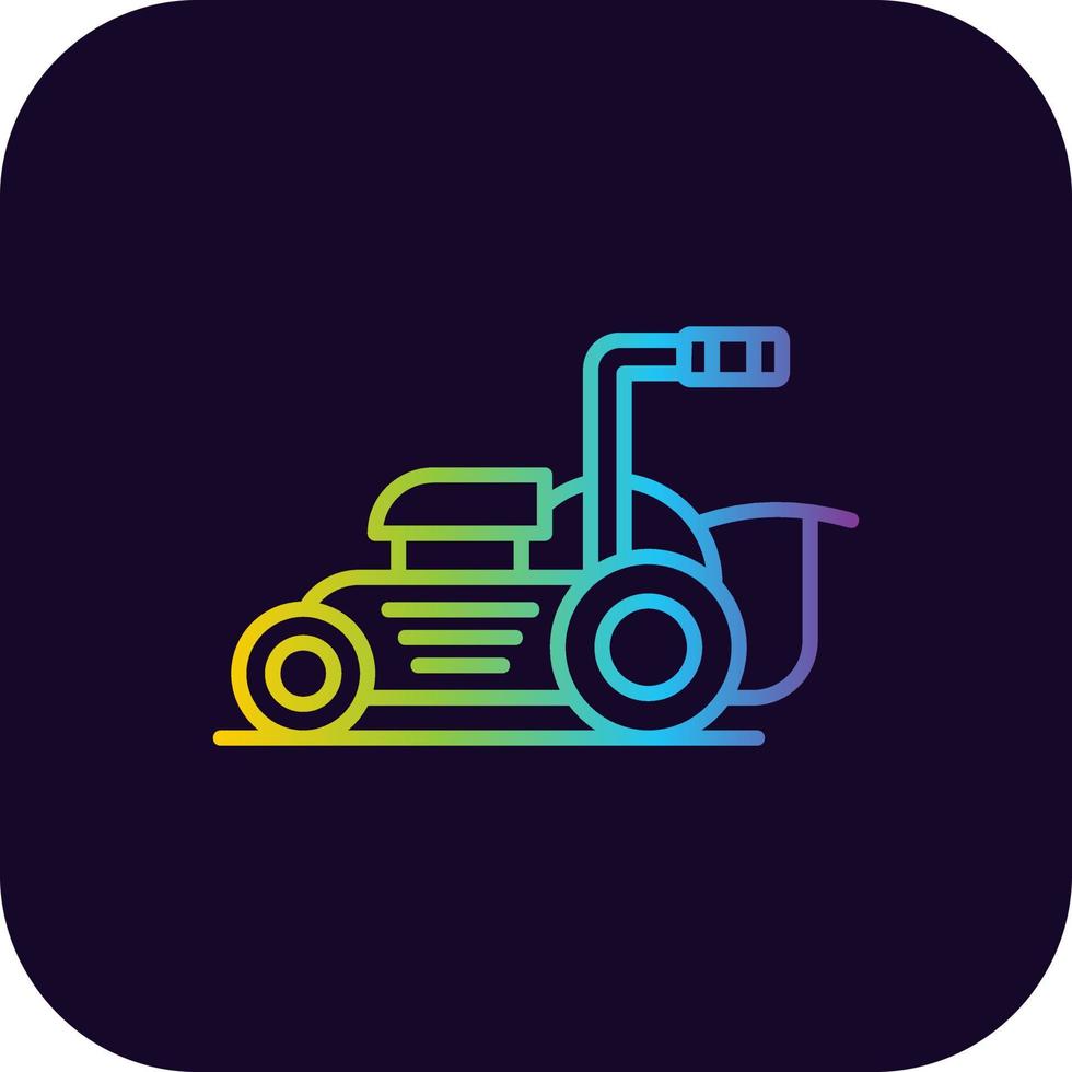 Lawnmower Creative Icon Design vector