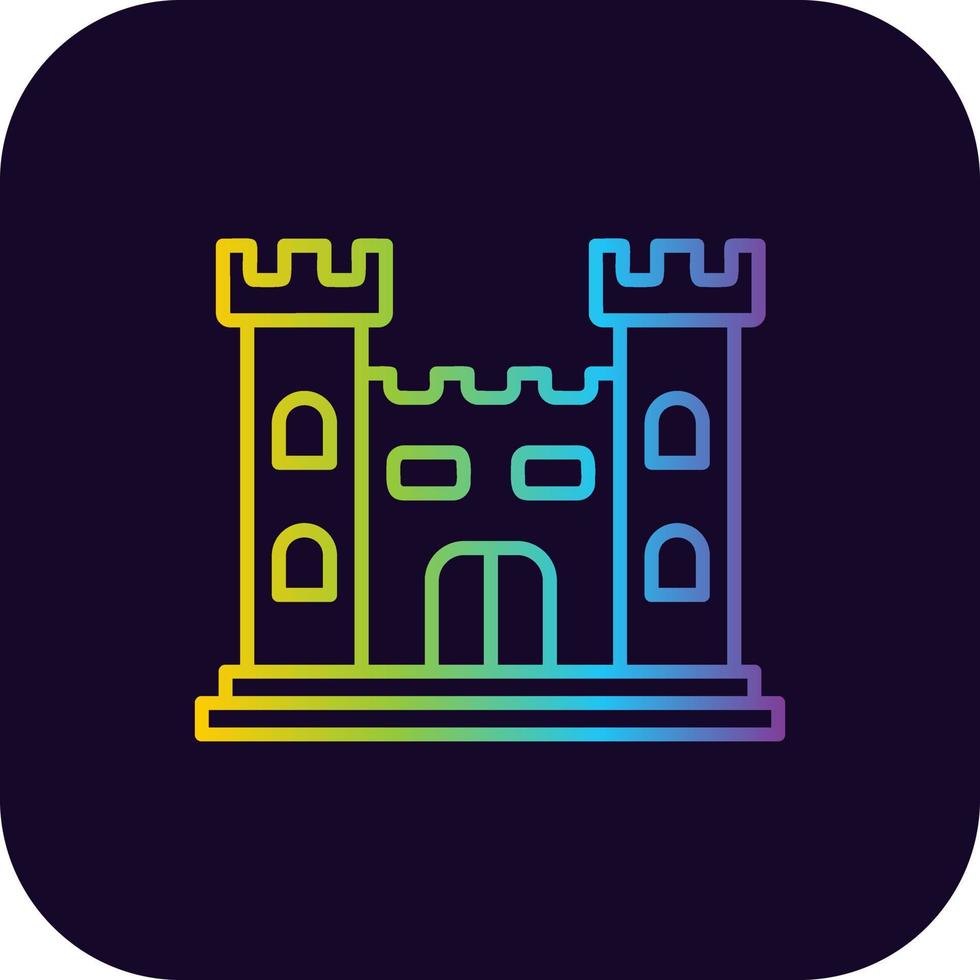 Castle Creative Icon Design vector
