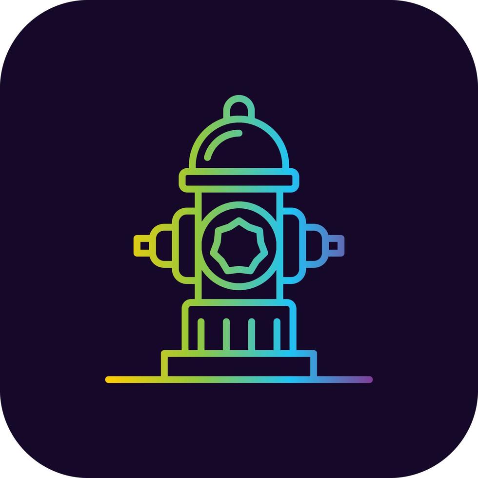 Hydrant Creative Icon Design vector