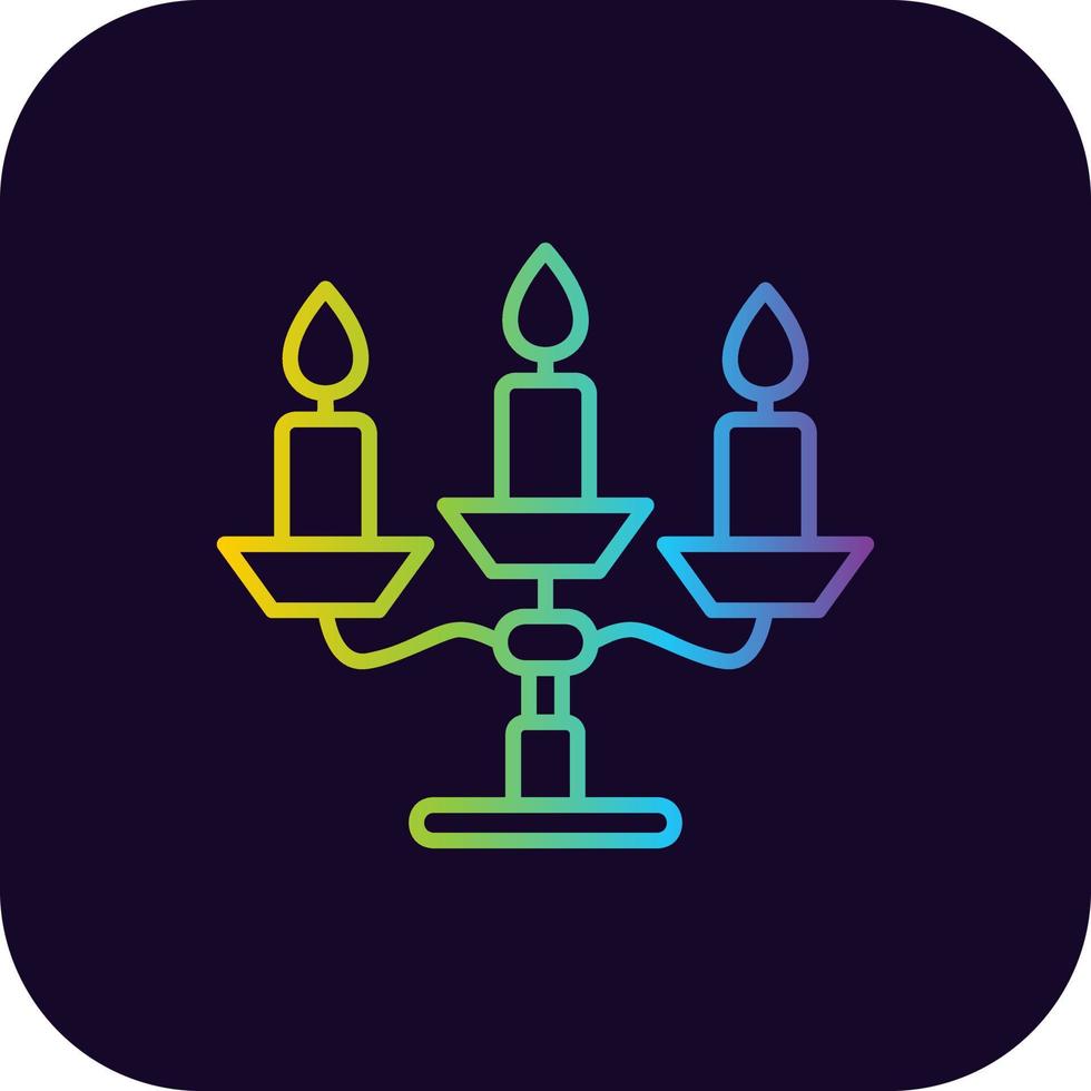 Candelabra Creative Icon Design vector