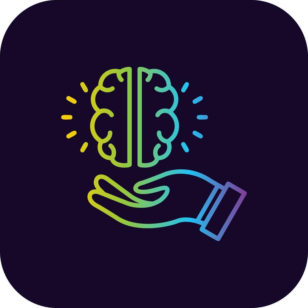 Brain Creative Icon Design vector