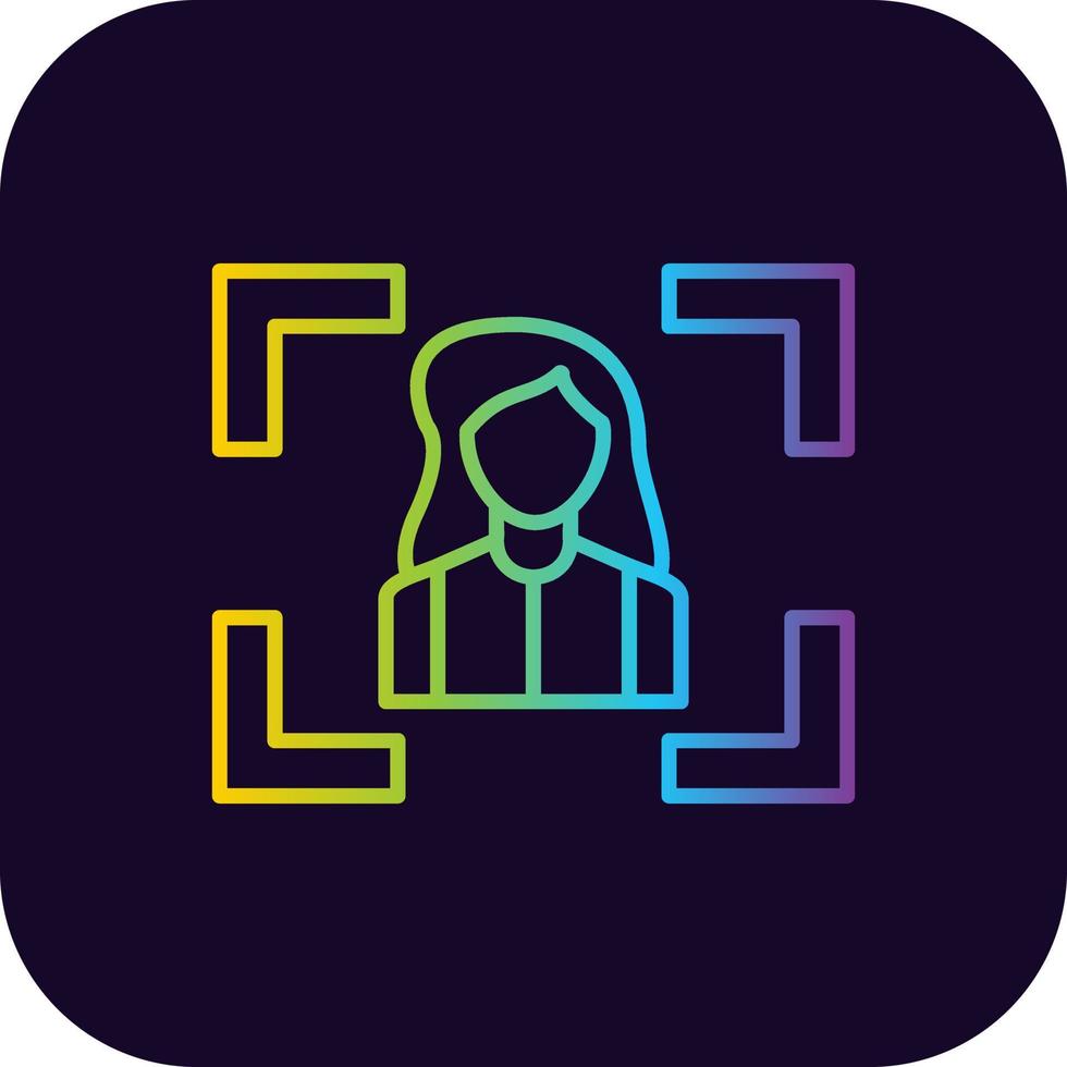 Portrait Creative Icon Design vector