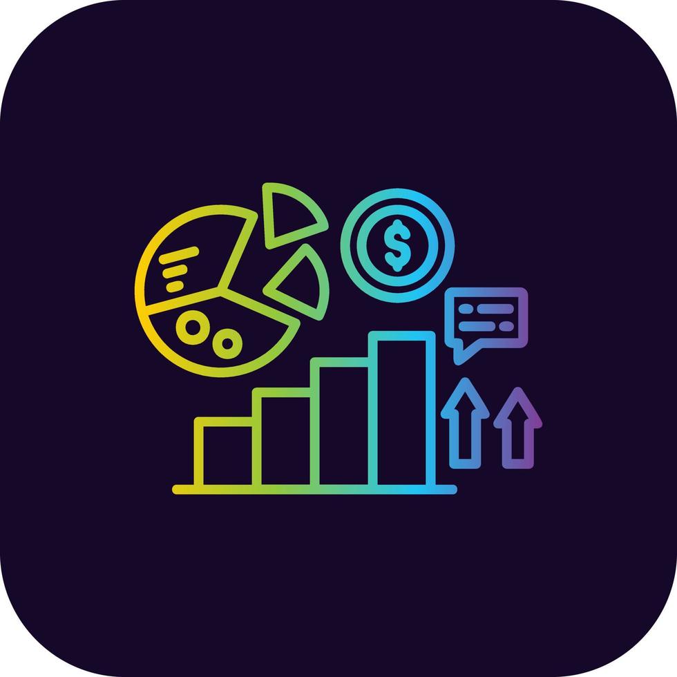 Stats Creative Icon Design vector